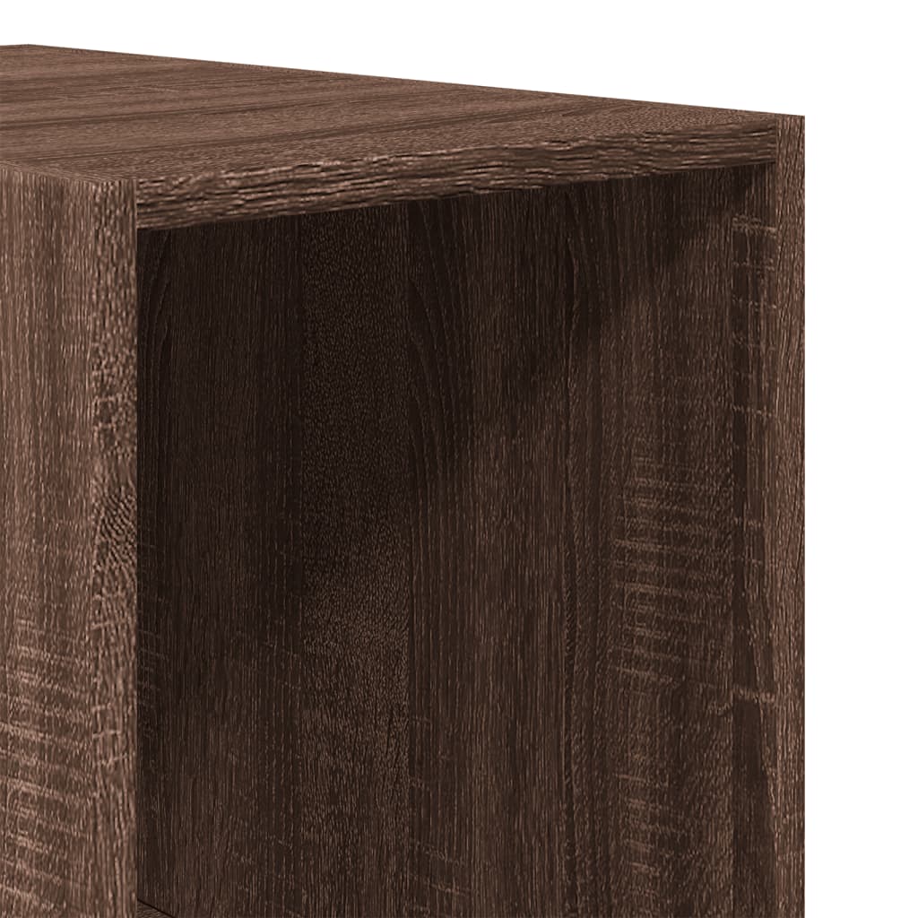 Wardrobe brown oak look 30x50x200 cm wood material