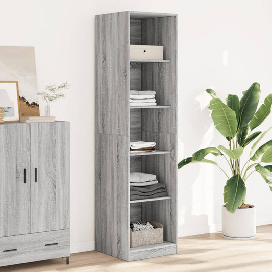 Wardrobe Grey Sonoma 50x50x200 cm wood material