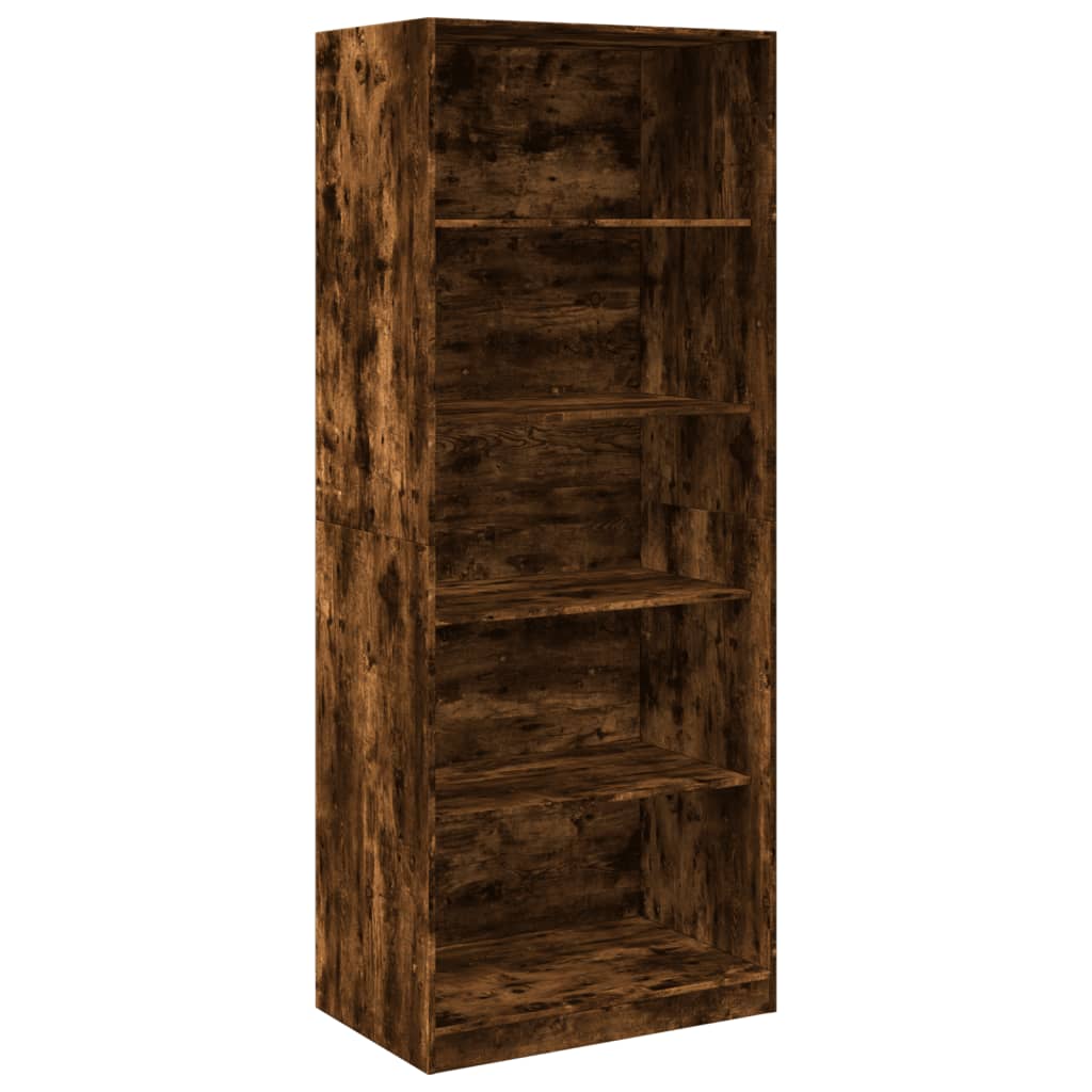 Wardrobe smoked oak 80x50x200 cm wood material