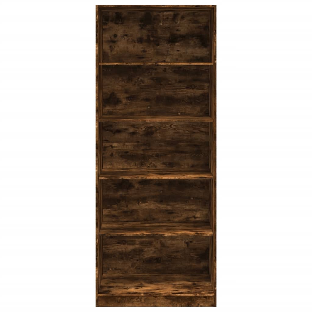 Wardrobe smoked oak 80x50x200 cm wood material