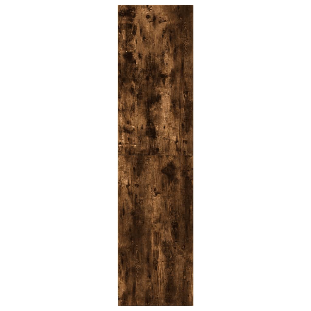 Wardrobe smoked oak 80x50x200 cm wood material