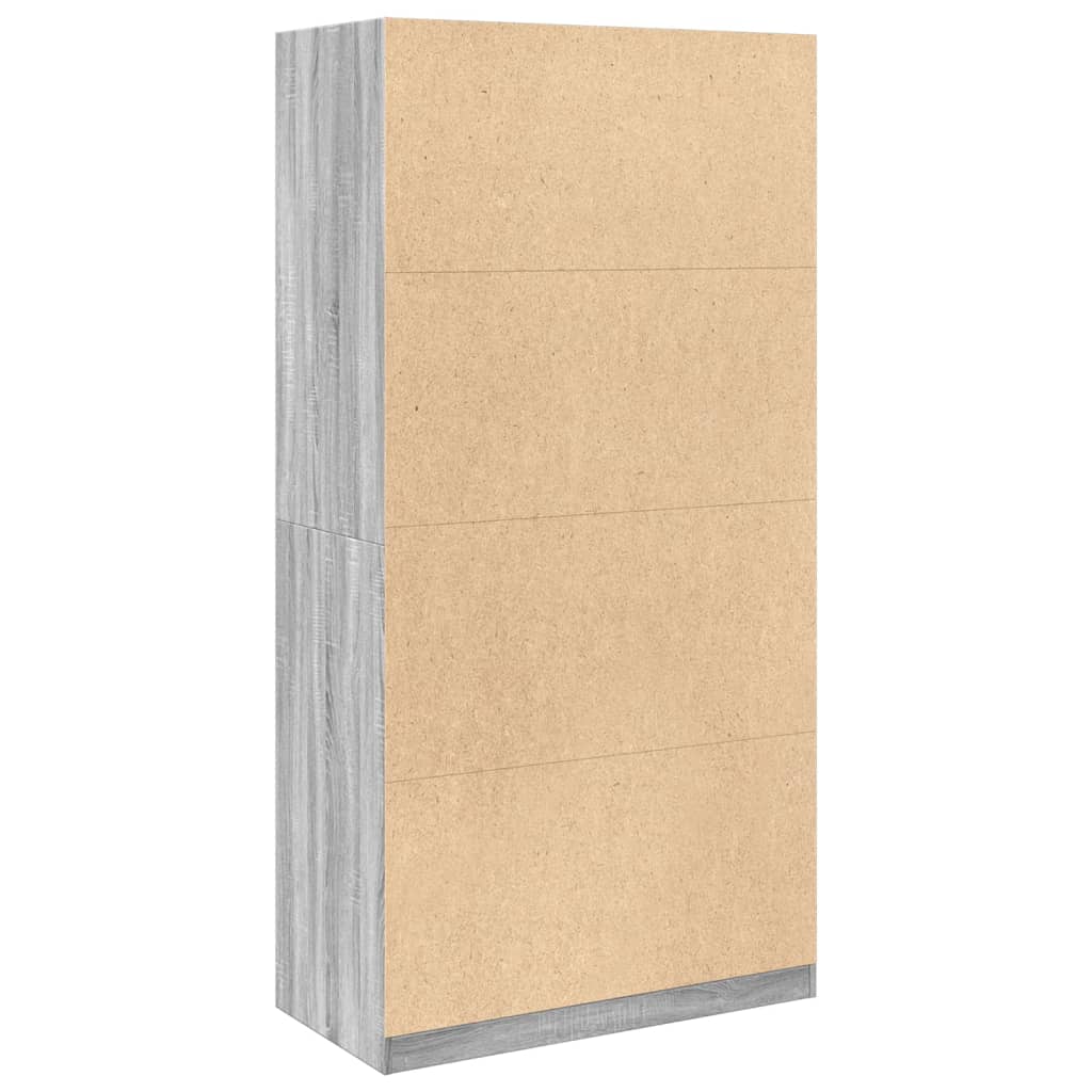 Wardrobe Grey Sonoma 100x50x200 cm Wood Material