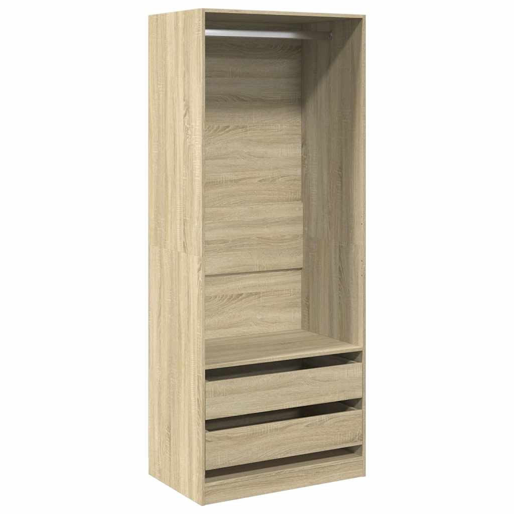 Kleiderschrank Sonoma-Eiche 80x50x200 cm Holzwerkstoff