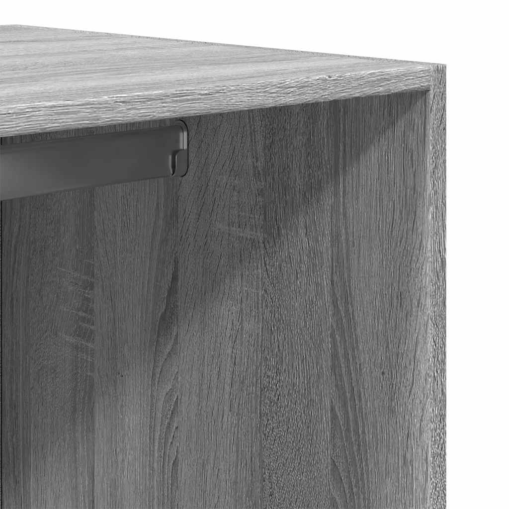 Armoire Gris Sonoma 80x50x200 cm en matériau à base de bois