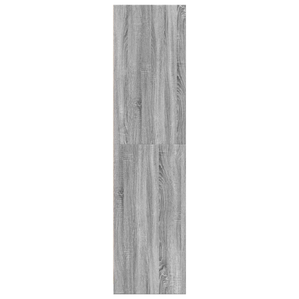 Armoire Gris Sonoma 80x50x200 cm en matériau à base de bois