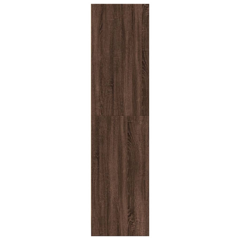 Wardrobe brown oak look 80x50x200 cm wood material