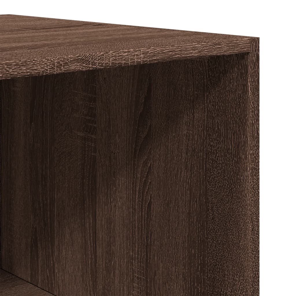 Wardrobe brown oak look 80x50x200 cm wood material
