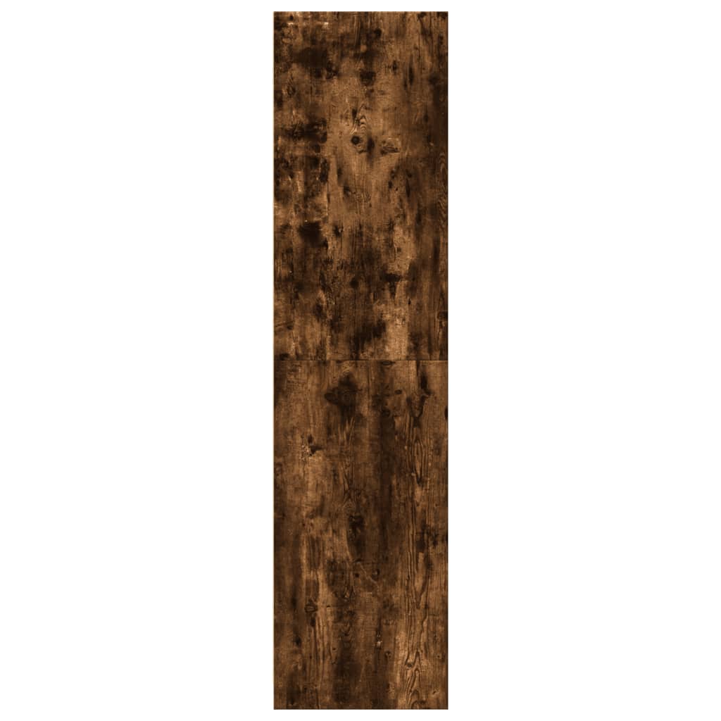 Armoire en chêne fumé 30x50x200 cm matériau bois