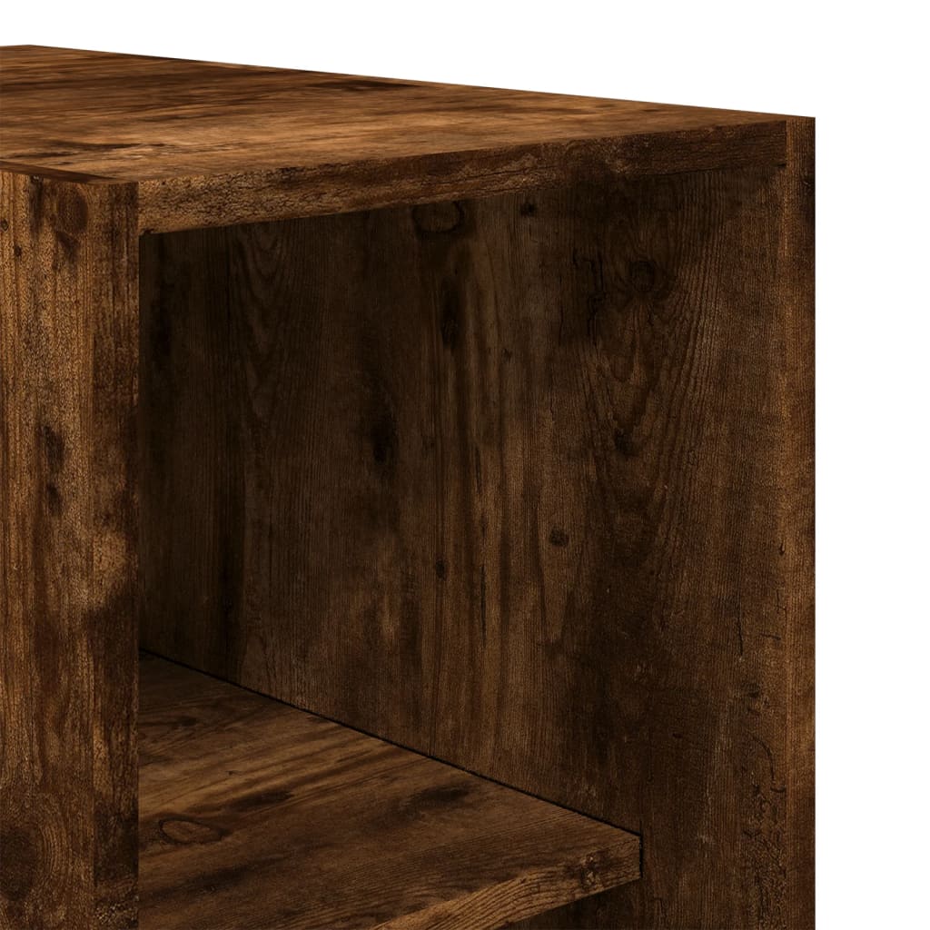 Armoire en chêne fumé 30x50x200 cm matériau bois