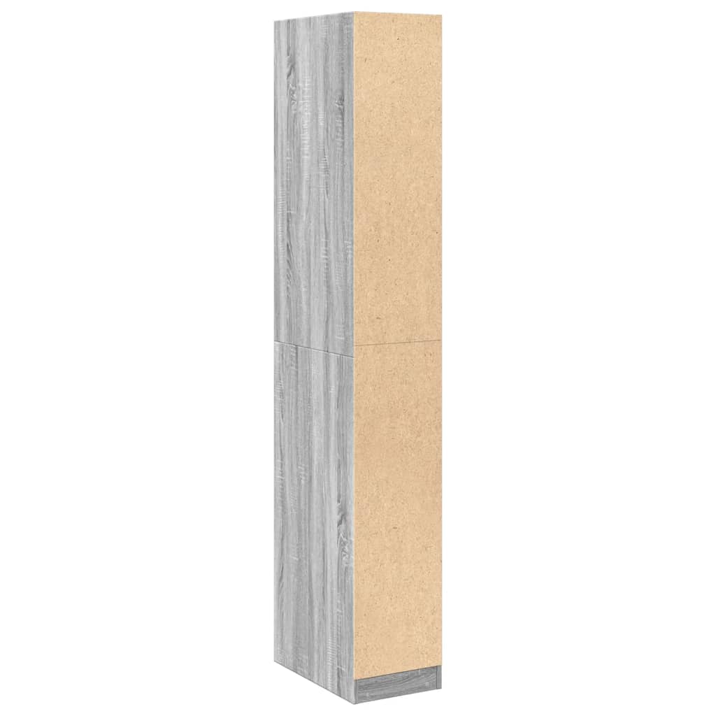 Wardrobe Grey Sonoma 30x50x200 cm wood material