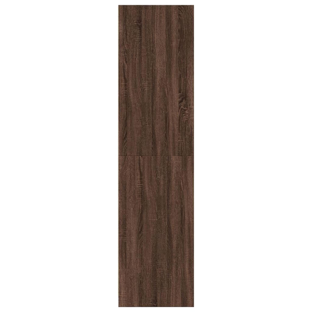 Wardrobe brown oak look 30x50x200 cm wood material
