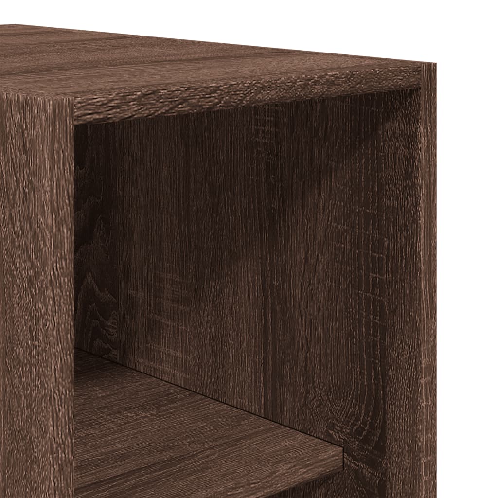 Wardrobe brown oak look 30x50x200 cm wood material
