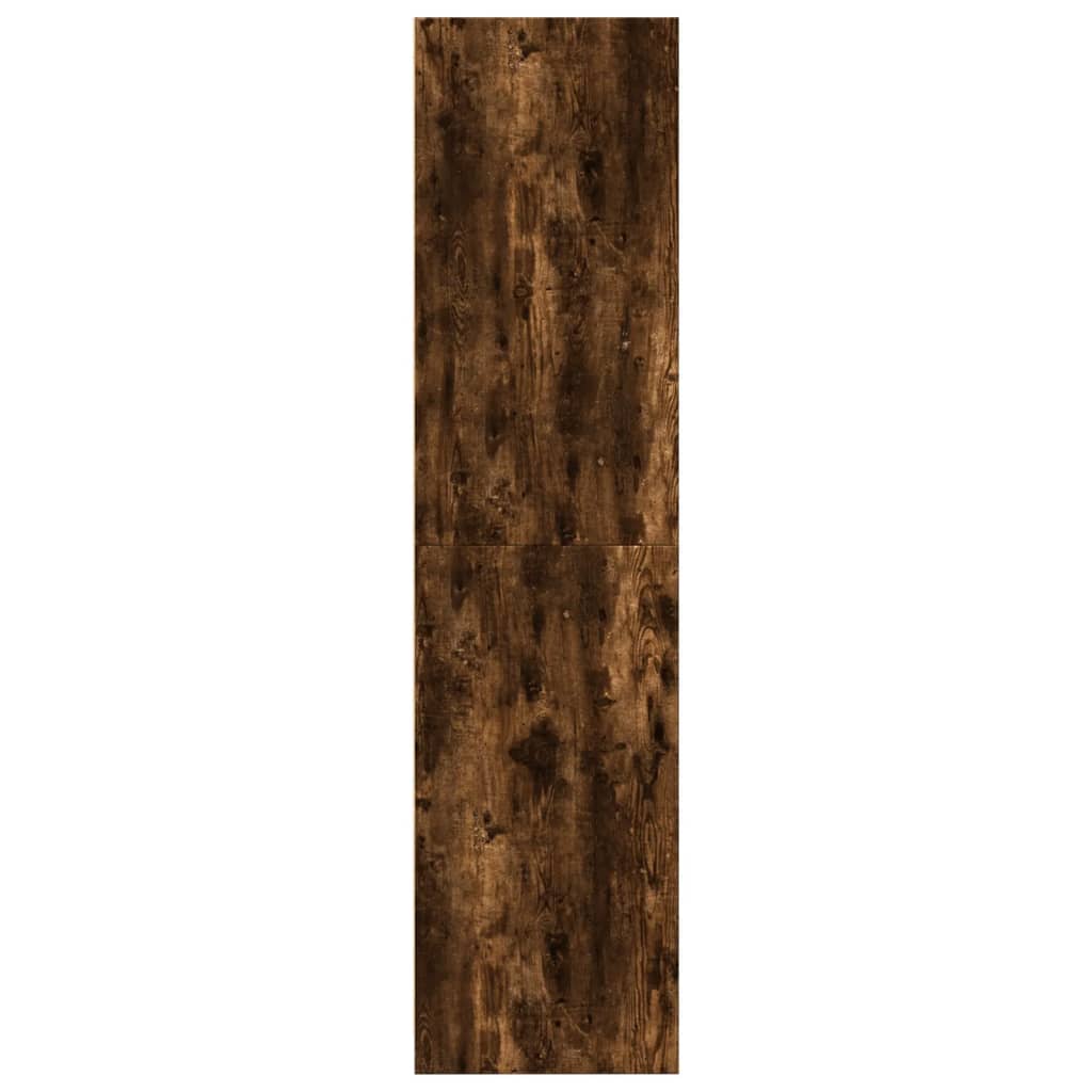 Wardrobe smoked oak 80x50x200 cm wood material