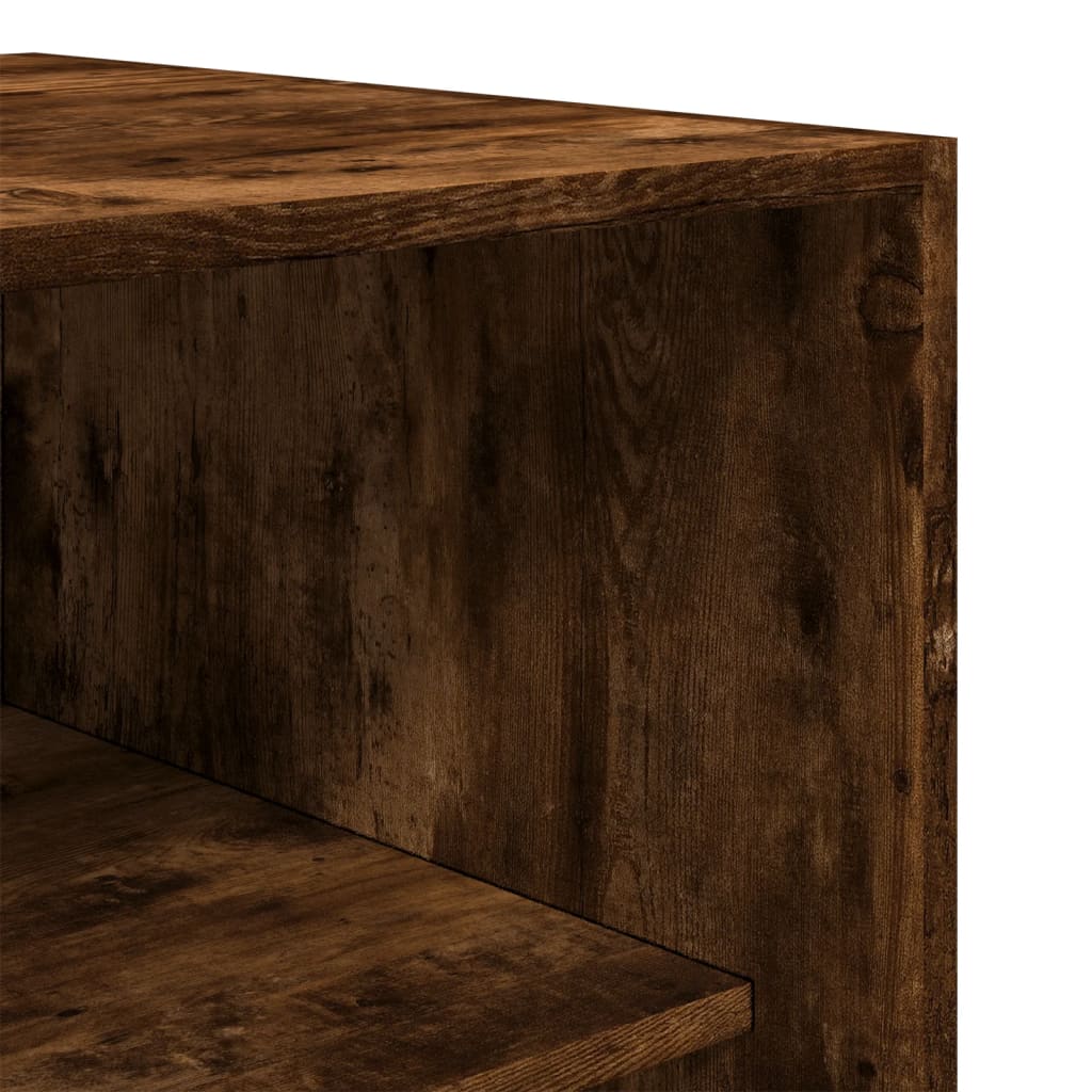 Wardrobe smoked oak 80x50x200 cm wood material