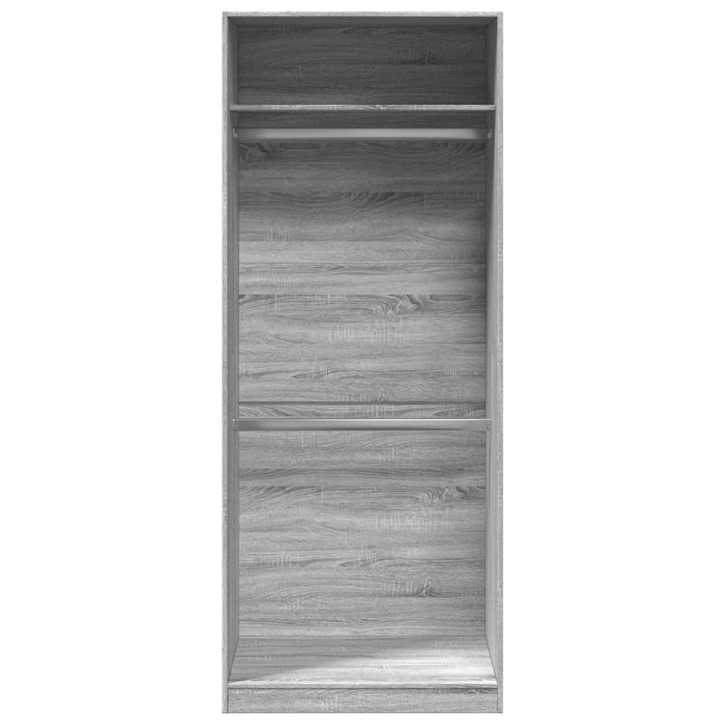 Armoire Gris Sonoma 80x50x200 cm en matériau à base de bois