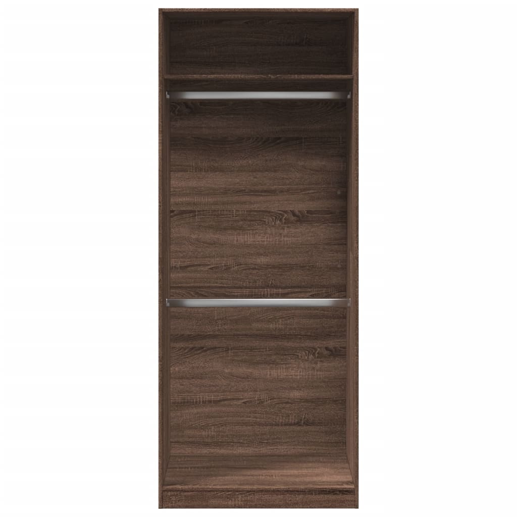 Wardrobe brown oak look 80x50x200 cm wood material