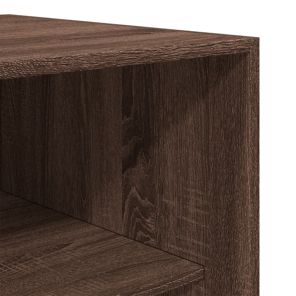 Wardrobe brown oak look 80x50x200 cm wood material
