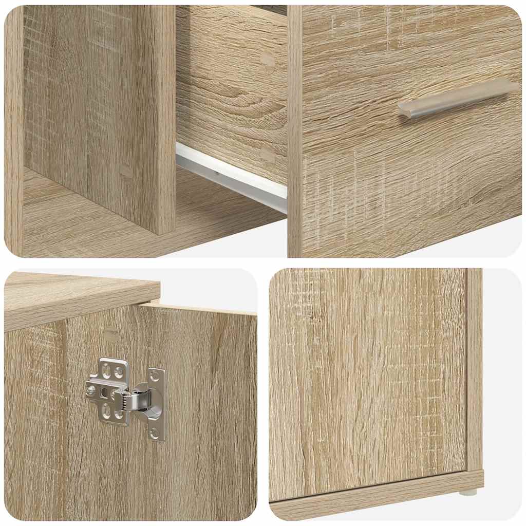 Eckregal Sonoma-Eiche 160x40x45 cm Holzwerkstoff
