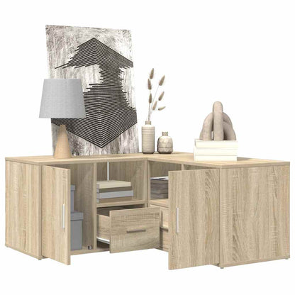 Eckregal Sonoma-Eiche 160x40x45 cm Holzwerkstoff
