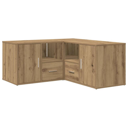 Eckregal Artisan-Eichen-Optik 160x40x45 cm Holzwerkstoff