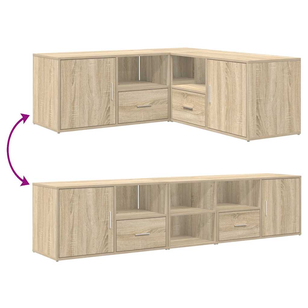Eckregal Sonoma-Eiche 200x40x45 cm Holzwerkstoff