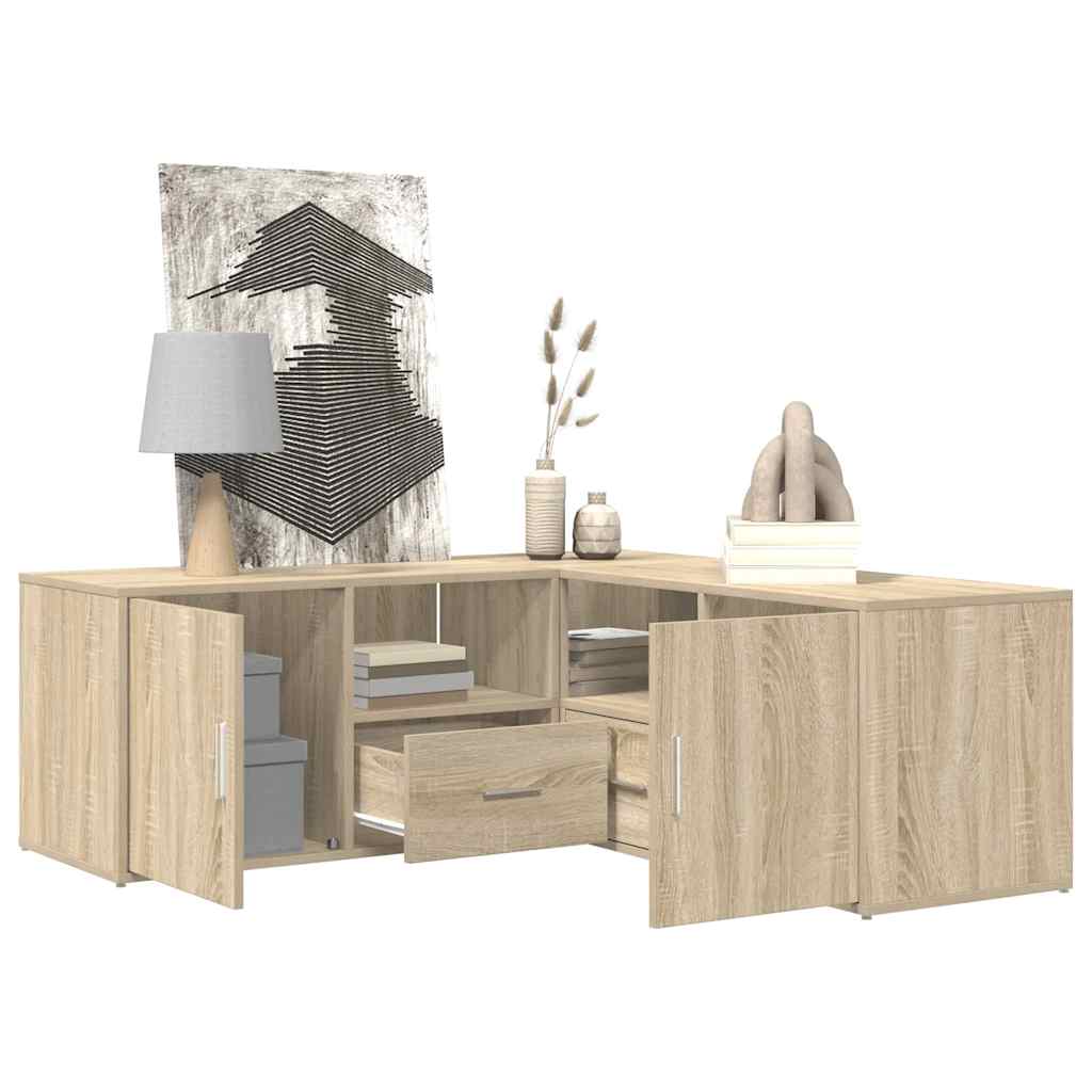 Eckregal Sonoma-Eiche 200x40x45 cm Holzwerkstoff