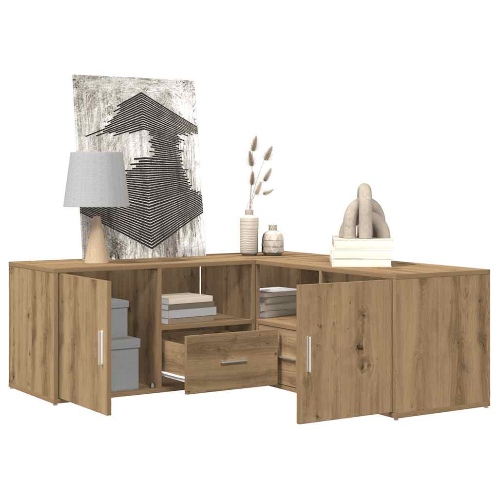 Eckregal Artisan-Eiche 200x40x45 cm Holzwerkstoff
