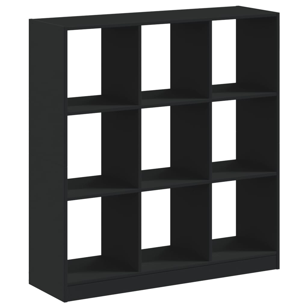 Bibliothèque noire 102x32x108 cm en bois