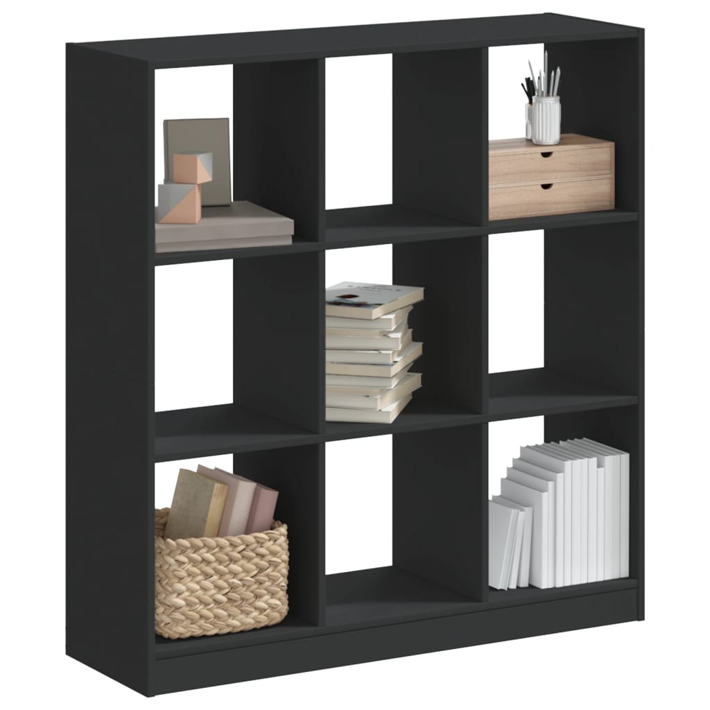 Bibliothèque noire 102x32x108 cm en bois