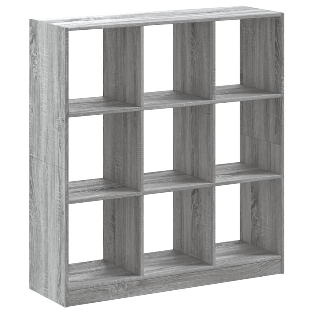 Bookshelf Grey Sonoma 102x32x108 cm wood material