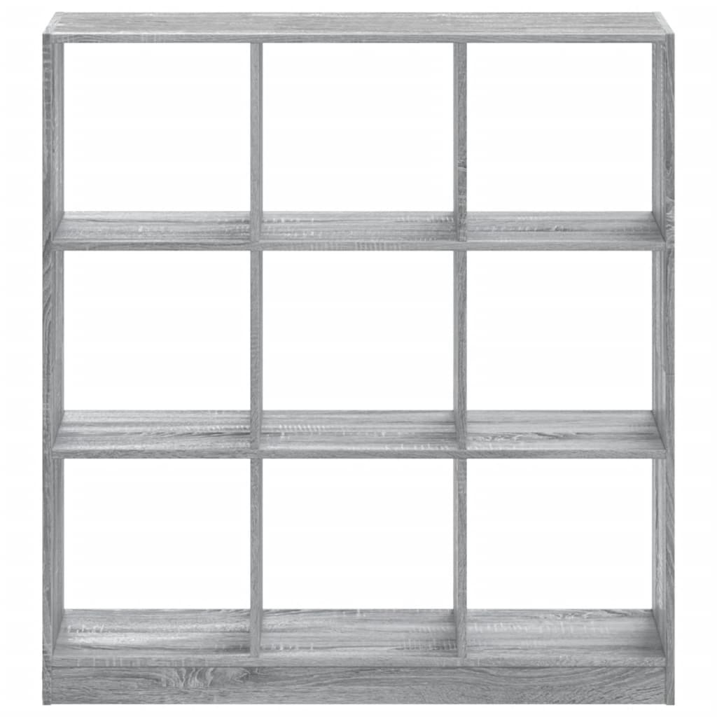 Bookshelf Grey Sonoma 102x32x108 cm wood material