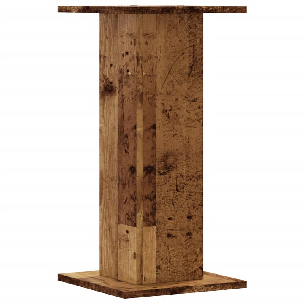 Pflanzenständer 2 Stk. Altholz-Optik 30x30x60 cm Holzwerkstoff