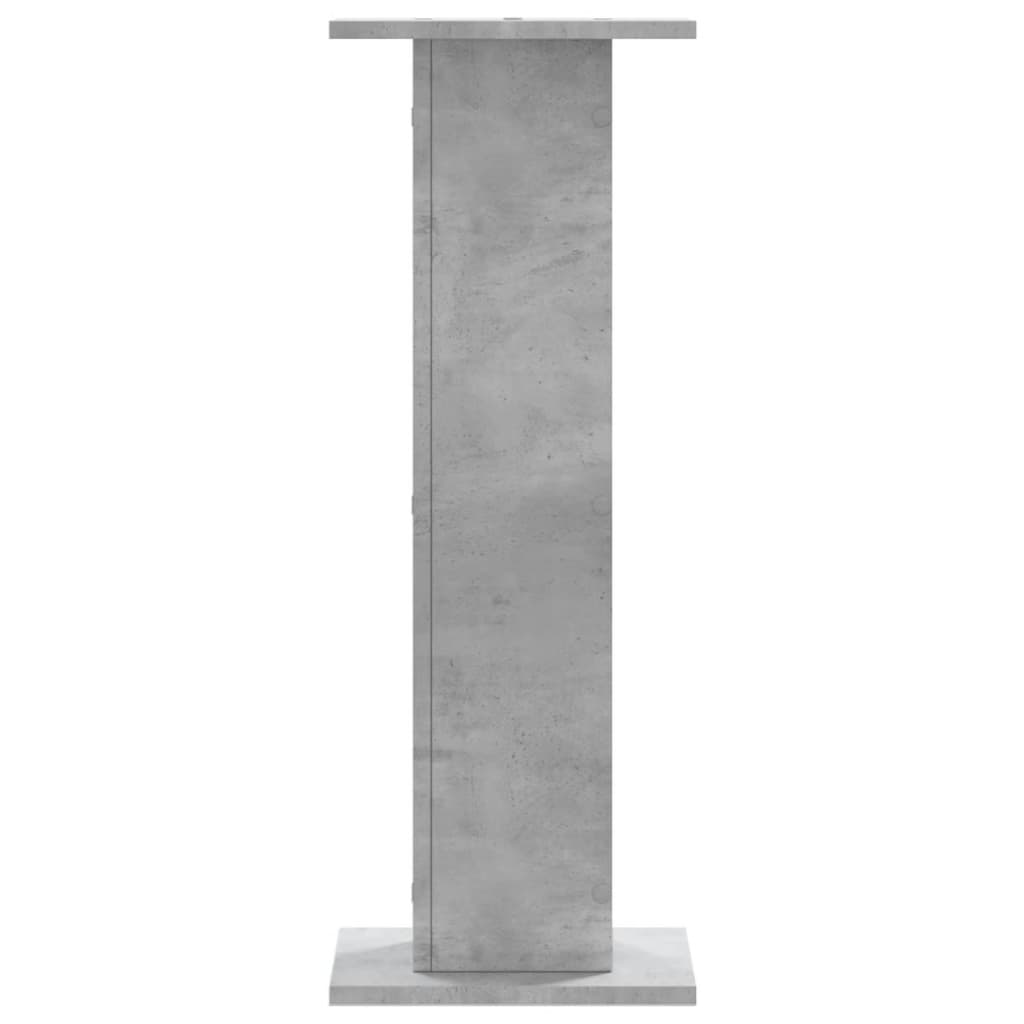 Pflanzenständer 2 Stk. Betongrau 30x30x80 cm Holzwerkstoff