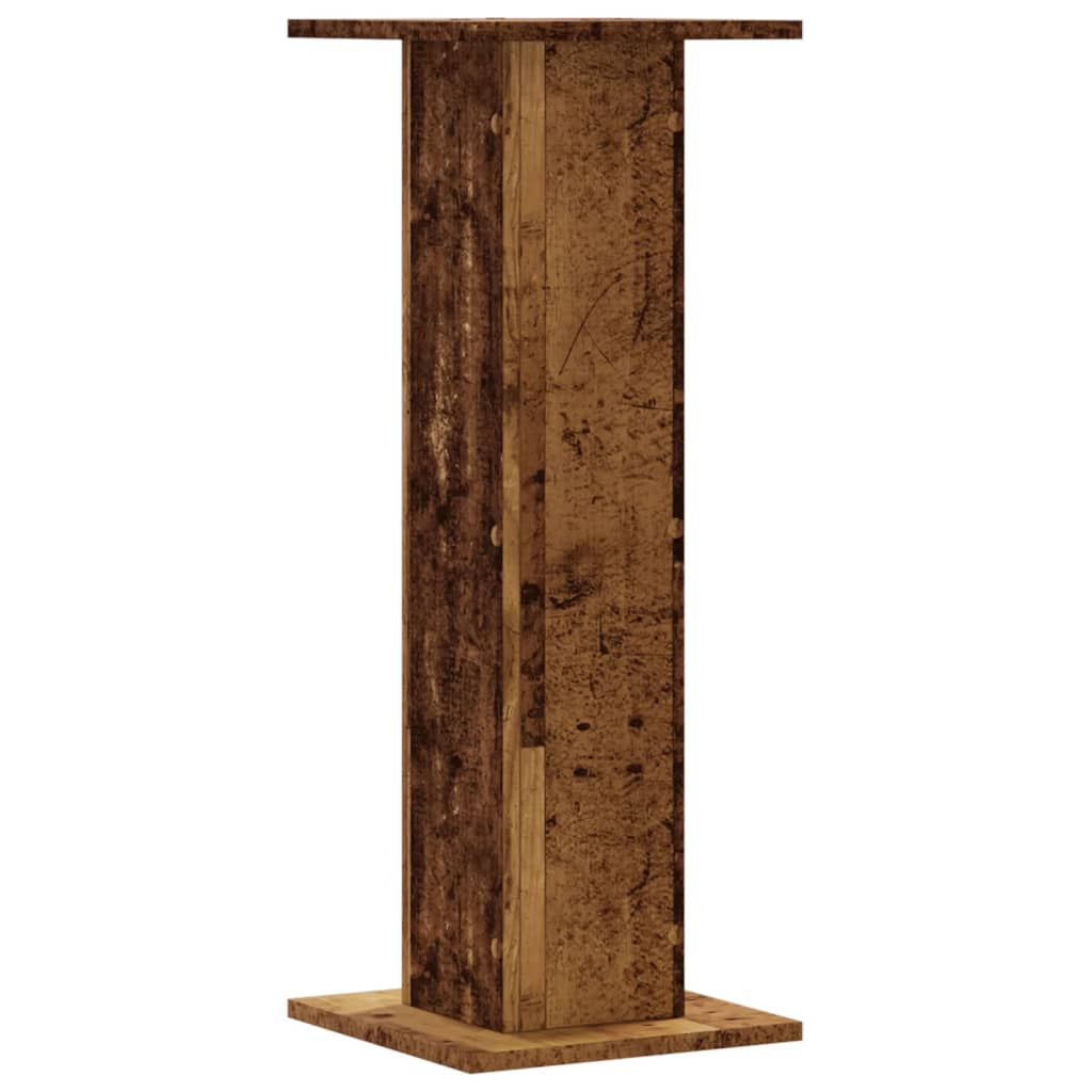 Pflanzenständer 2 Stk. Altholz-Optik 30x30x80 cm Holzwerkstoff