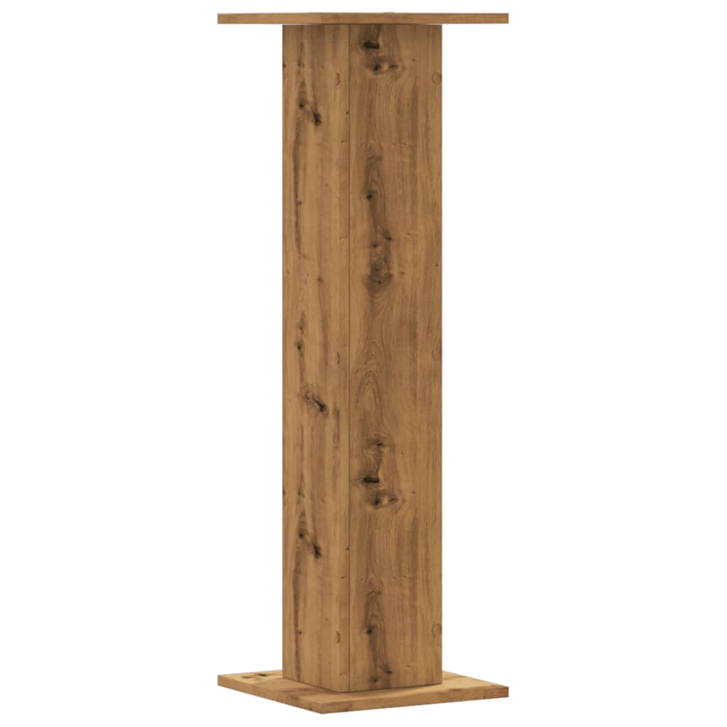 Pflanzenständer 2 Stk. Artisan-Eiche 30x30x95 cm Holzwerkstoff