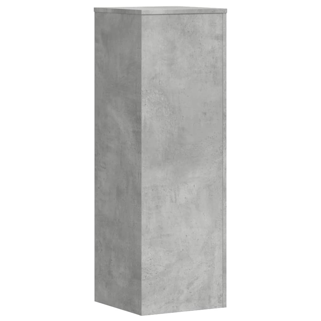 Pflanzenständer 2 Stk. Betongrau 33x33x100 cm Holzwerkstoff