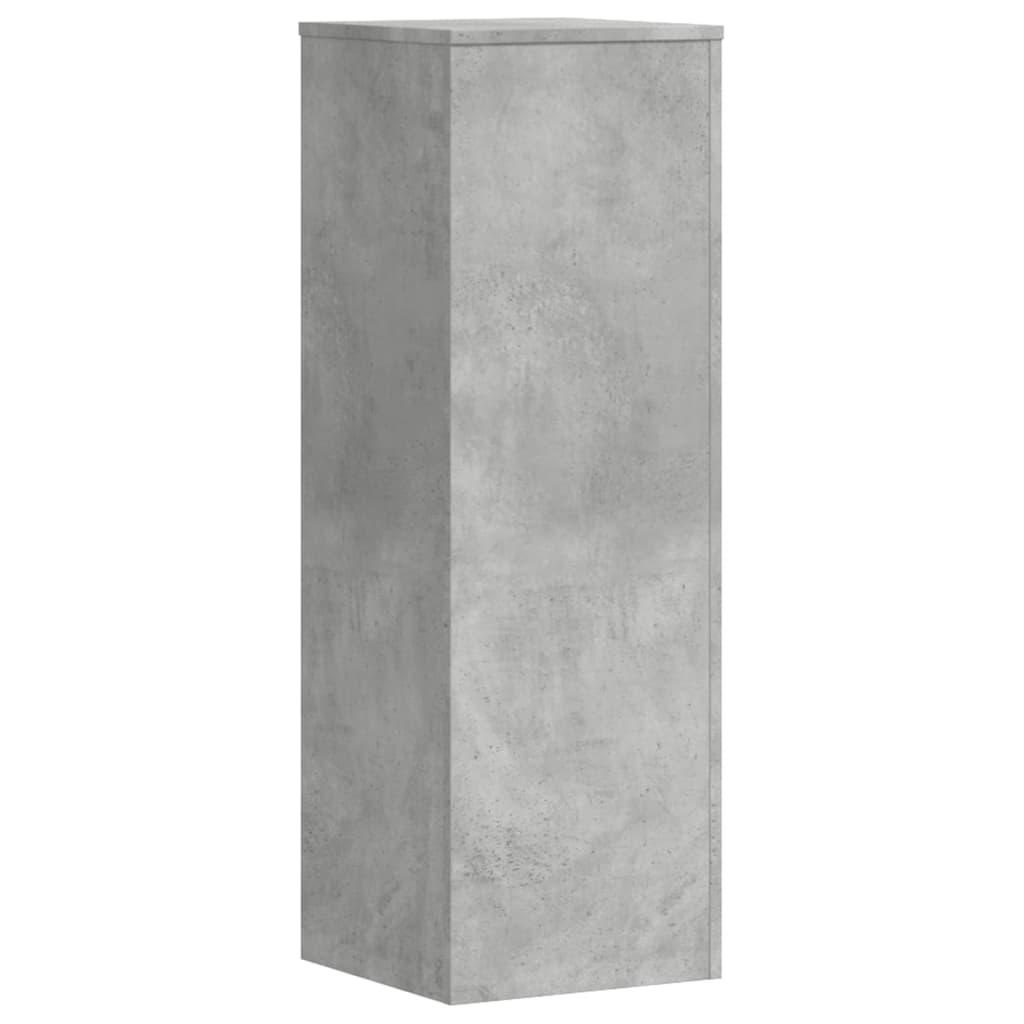 Pflanzenständer 2 Stk. Betongrau 33x33x100 cm Holzwerkstoff