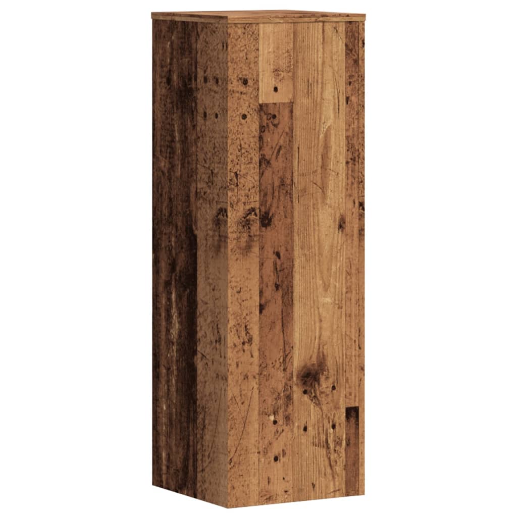 Pflanzenständer 2 Stk. Altholz-Optik 33x33x100 cm Holzwerkstoff
