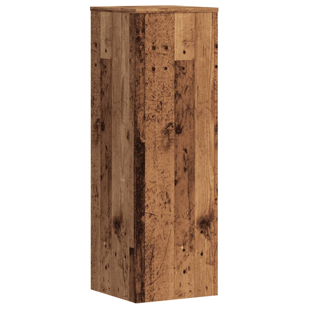 Pflanzenständer 2 Stk. Altholz-Optik 33x33x100 cm Holzwerkstoff