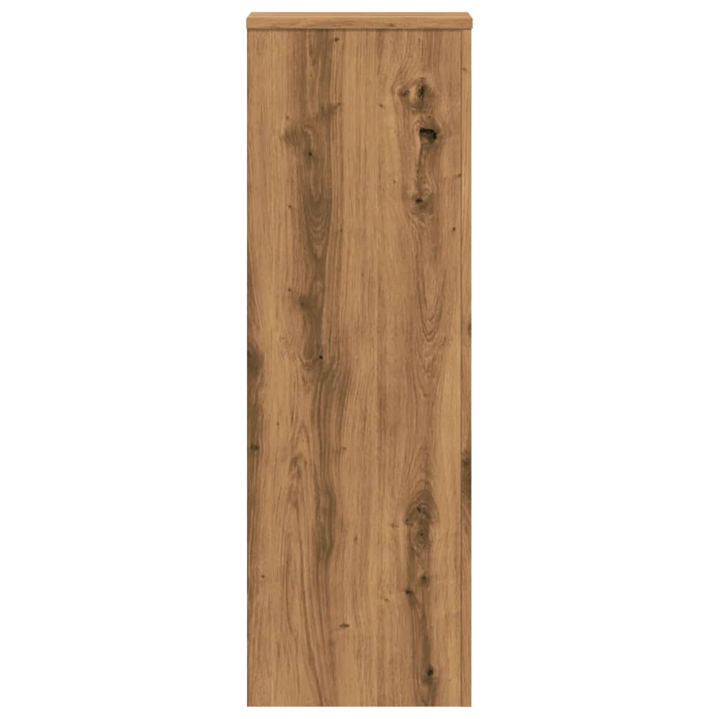 Pflanzenständer 2 Stk. Artisan-Eiche 33x33x100 cm Holzwerkstoff