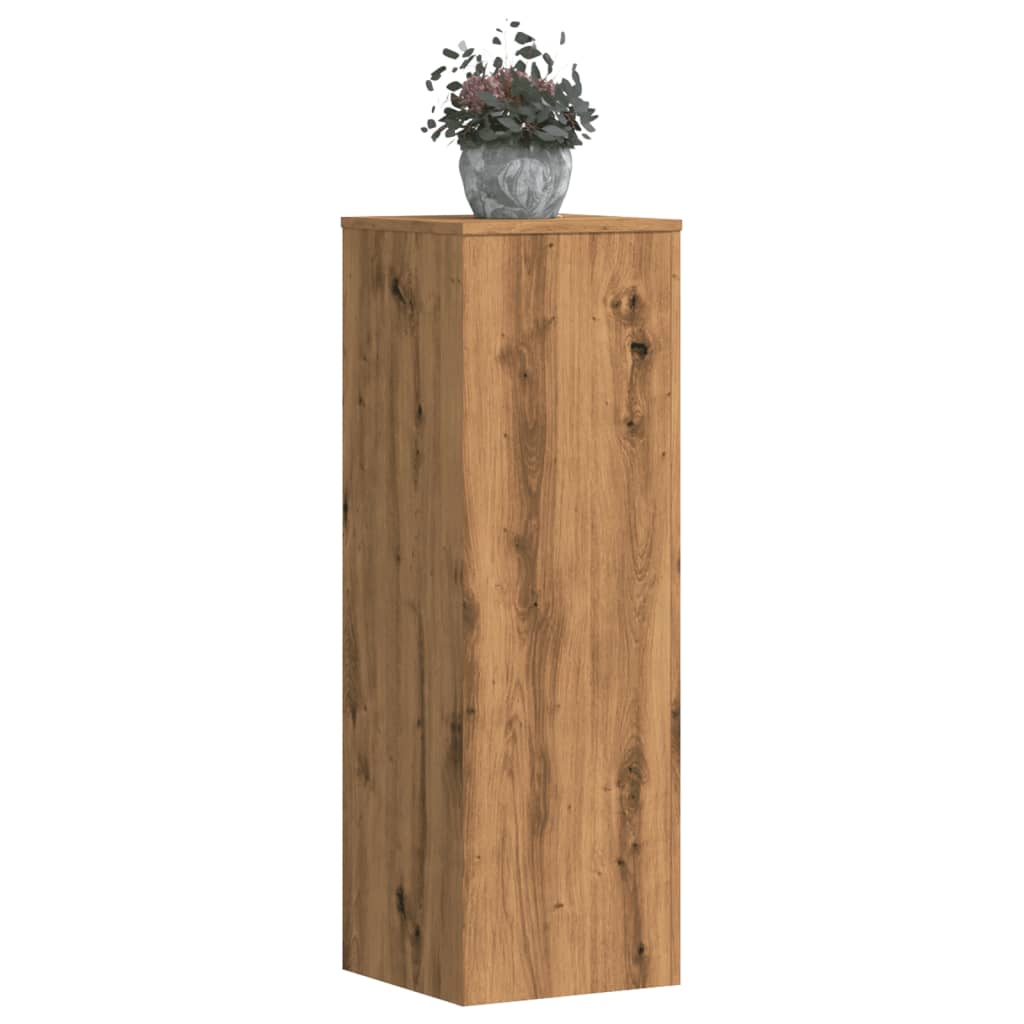 Pflanzenständer 2 Stk. Artisan-Eiche 33x33x100 cm Holzwerkstoff