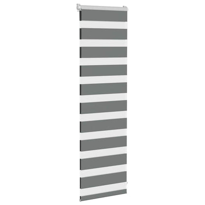 Doppelrollo Dunkelgrau 45x100 cm Stoffbreite 40,9 cm Polyester