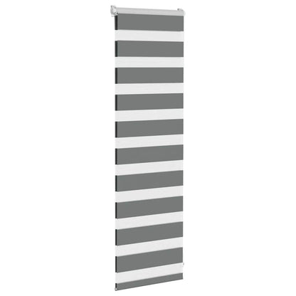 Doppelrollo Dunkelgrau 50x100 cm Stoffbreite 45,9 cm Polyester