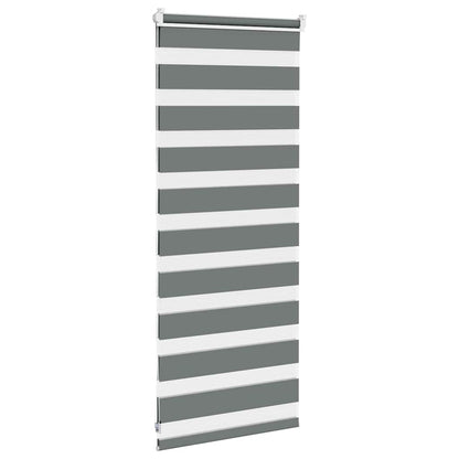 Doppelrollo Dunkelgrau 60x100 cm Stoffbreite 55,9 cm Polyester
