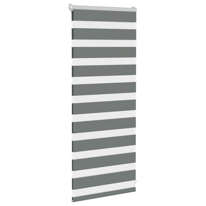 Doppelrollo Dunkelgrau 65x100 cm Stoffbreite 60,9 cm Polyester