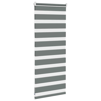 Doppelrollo Dunkelgrau 65x100 cm Stoffbreite 60,9 cm Polyester