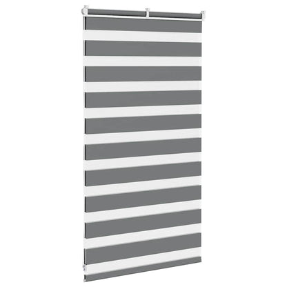 Doppelrollo Dunkelgrau 70x100 cm Stoffbreite 65,9 cm Polyester