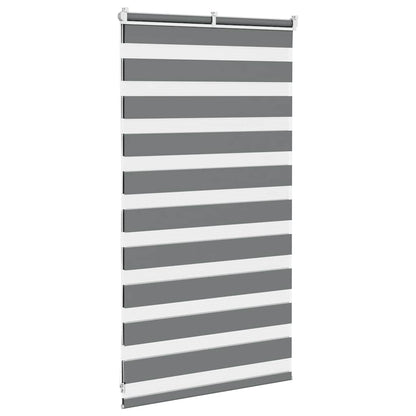 Doppelrollo Dunkelgrau 75x100 cm Stoffbreite 70,9 cm Polyester