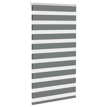 Doppelrollo Dunkelgrau 80x100 cm Stoffbreite 75,9 cm Polyester