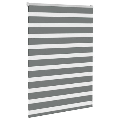 Doppelrollo Dunkelgrau 95x100 cm Stoffbreite 90,9 cm Polyester